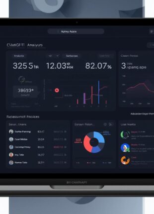 ChatGPT interface with embedded analytics and app features, showcasing modern UX design for 2025